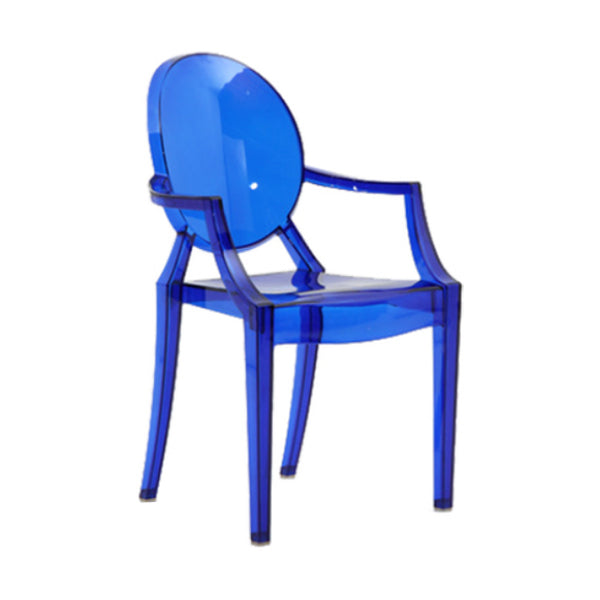 Contemporary Dining Room Plastic King Louis Back Dining Chair