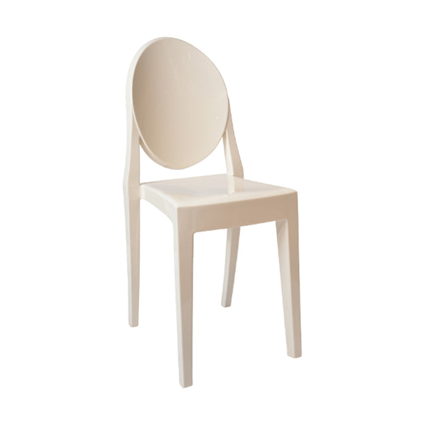 Contemporary Dining Room Plastic King Louis Back Dining Chair