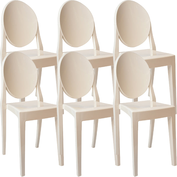 Contemporary Dining Room Plastic King Louis Back Dining Chair