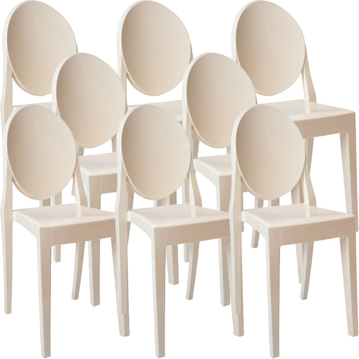 Contemporary Dining Room Plastic King Louis Back Dining Chair