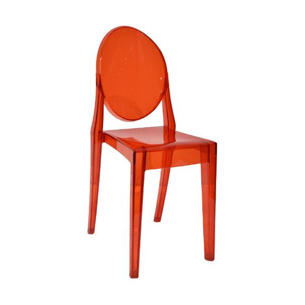 Contemporary Dining Room Plastic King Louis Back Dining Chair