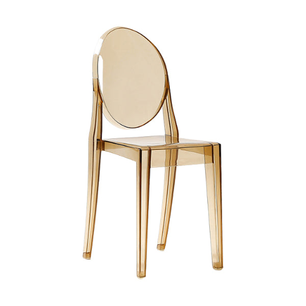 Contemporary Dining Room Plastic King Louis Back Dining Chair
