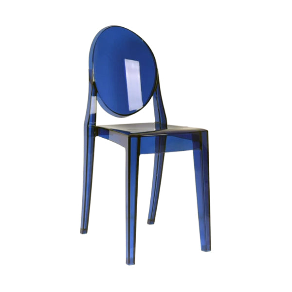 Contemporary Dining Room Plastic King Louis Back Dining Chair