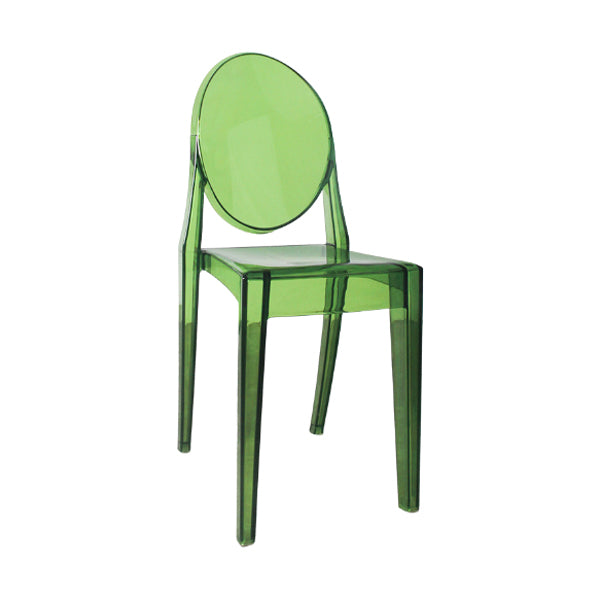 Contemporary Dining Room Plastic King Louis Back Dining Chair