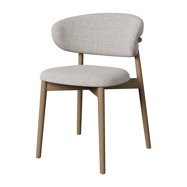 Dining Room Contemporary Upholstered Open Back Dining Side Chair