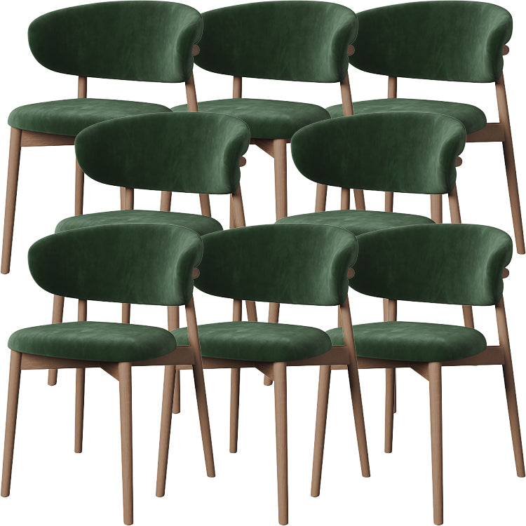 Dining Room Contemporary Upholstered Open Back Dining Side Chair