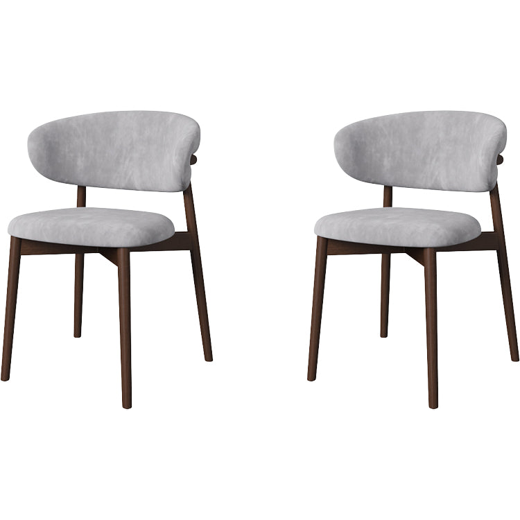 Dining Room Contemporary Upholstered Open Back Dining Side Chair