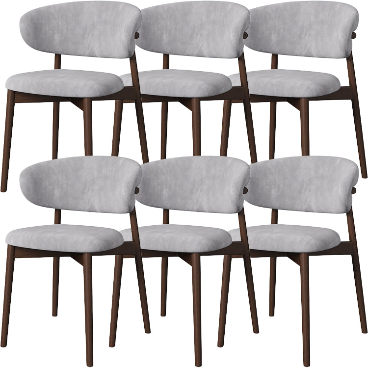 Dining Room Contemporary Upholstered Open Back Dining Side Chair
