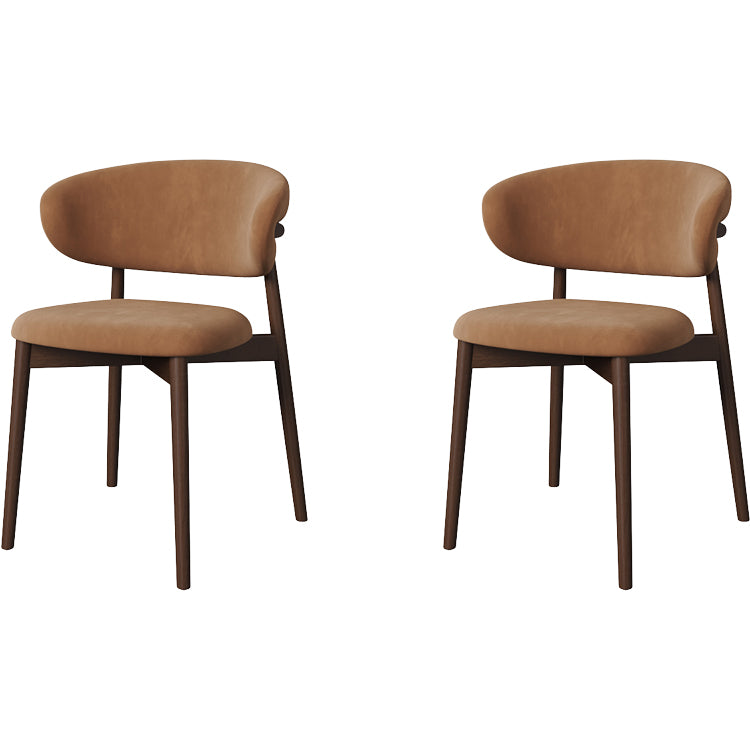 Dining Room Contemporary Upholstered Open Back Dining Side Chair