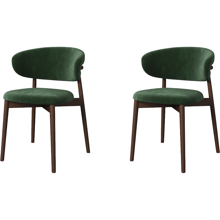 Dining Room Contemporary Upholstered Open Back Dining Side Chair