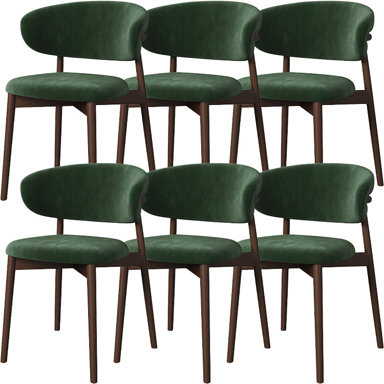 Dining Room Contemporary Upholstered Open Back Dining Side Chair