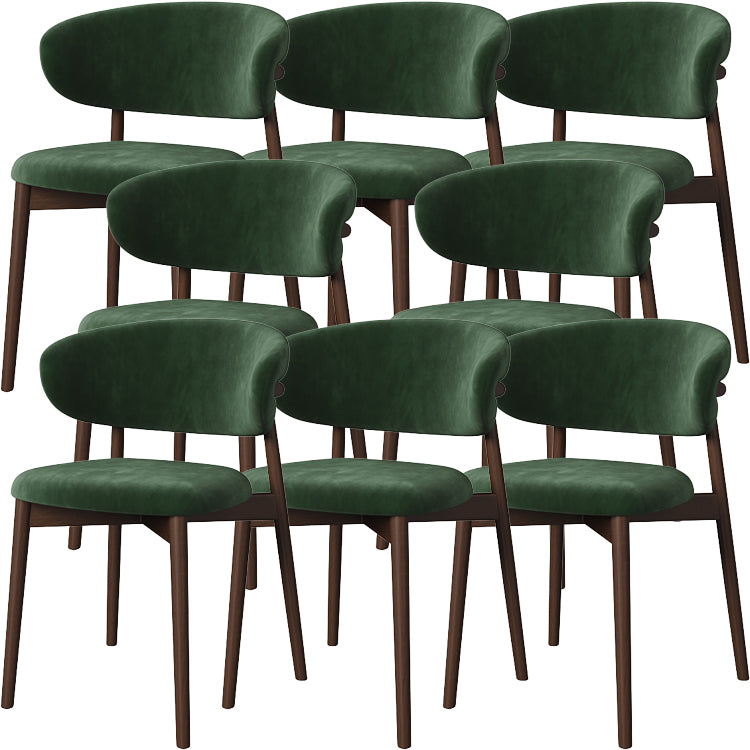 Dining Room Contemporary Upholstered Open Back Dining Side Chair