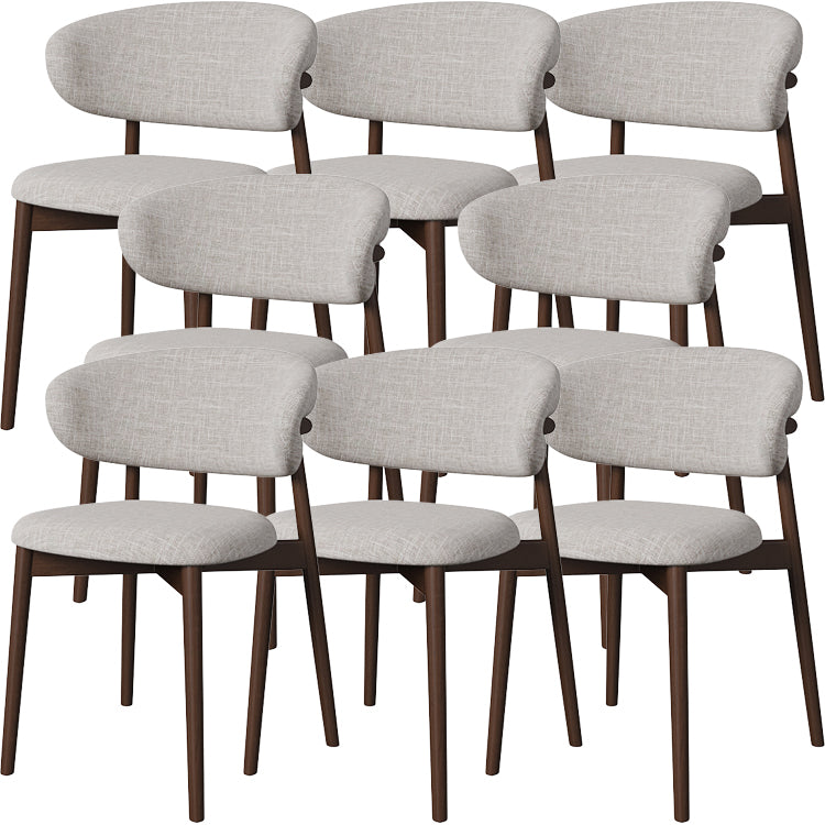 Dining Room Contemporary Upholstered Open Back Dining Side Chair