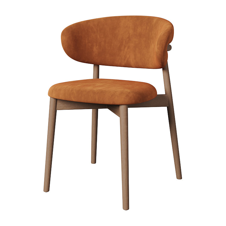 Dining Room Contemporary Upholstered Open Back Dining Side Chair