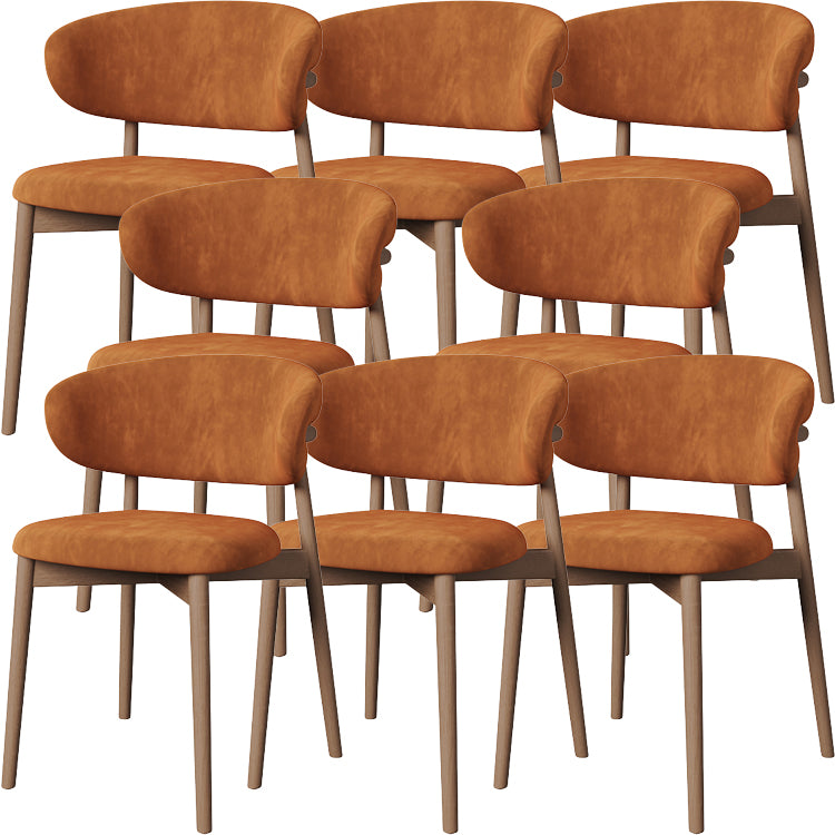 Dining Room Contemporary Upholstered Open Back Dining Side Chair