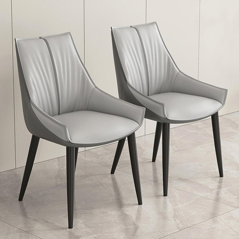 Glam Style Parsons Back Upholstered 4 Legs Home Use Dining Side Chair