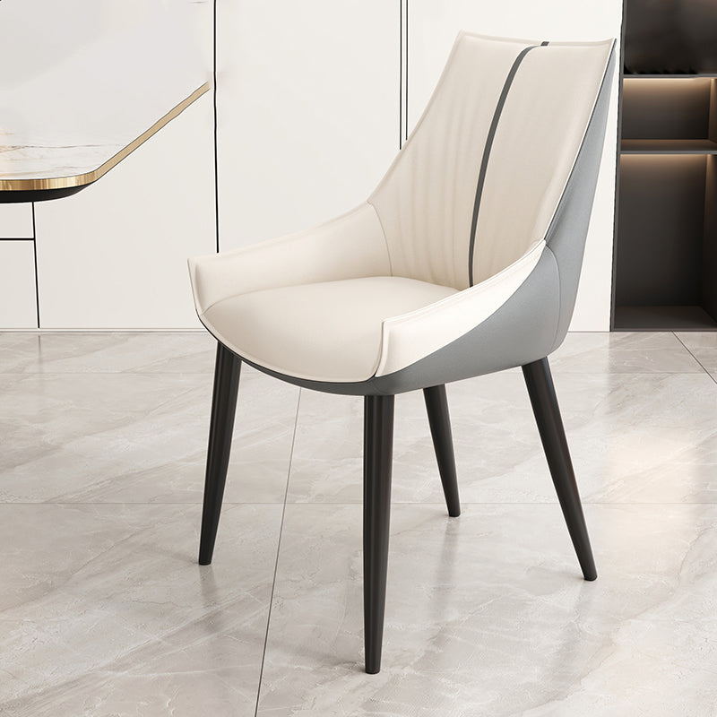 Glam Style Parsons Back Upholstered 4 Legs Home Use Dining Side Chair