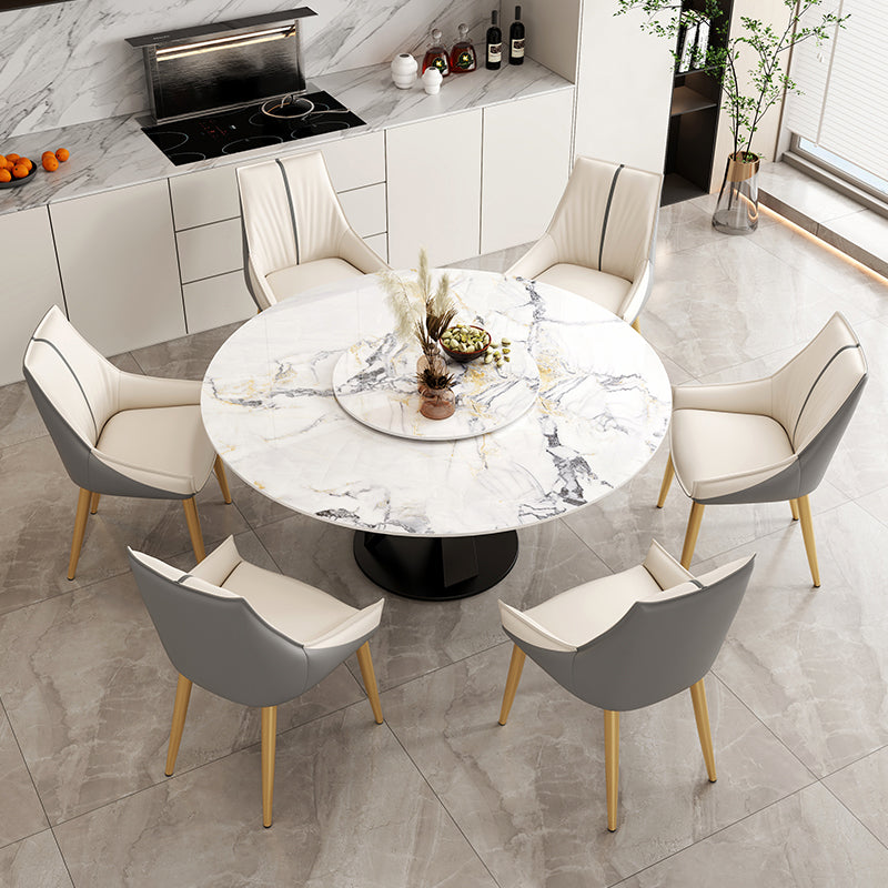 Glam Style Parsons Back Upholstered 4 Legs Home Use Dining Side Chair