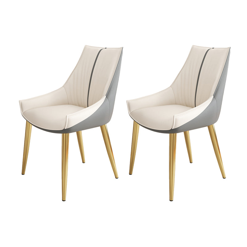 Glam Style Parsons Back Upholstered 4 Legs Home Use Dining Side Chair