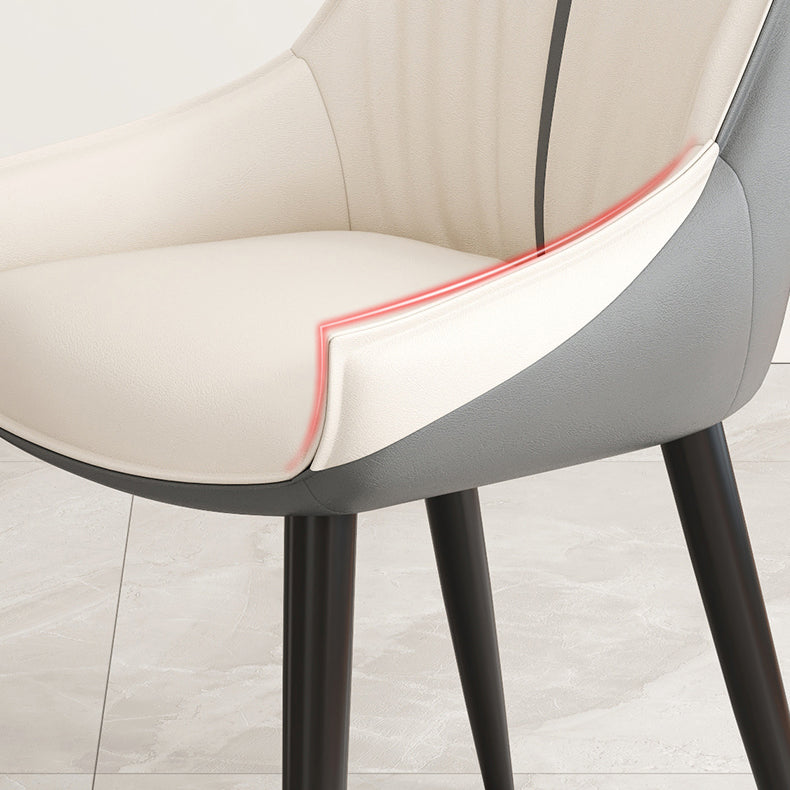 Glam Style Parsons Back Upholstered 4 Legs Home Use Dining Side Chair