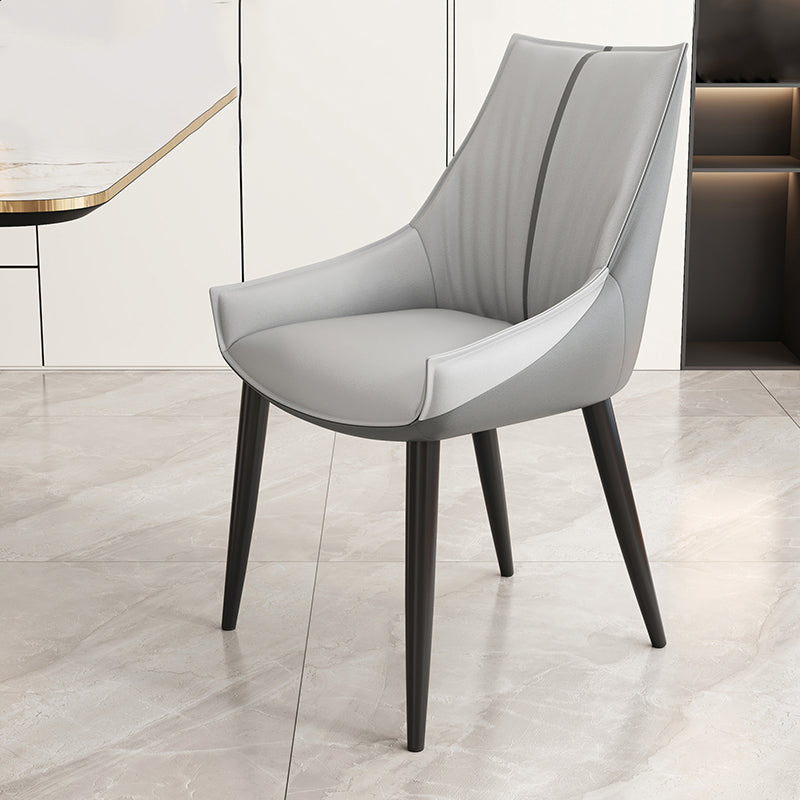 Glam Style Parsons Back Upholstered 4 Legs Home Use Dining Side Chair