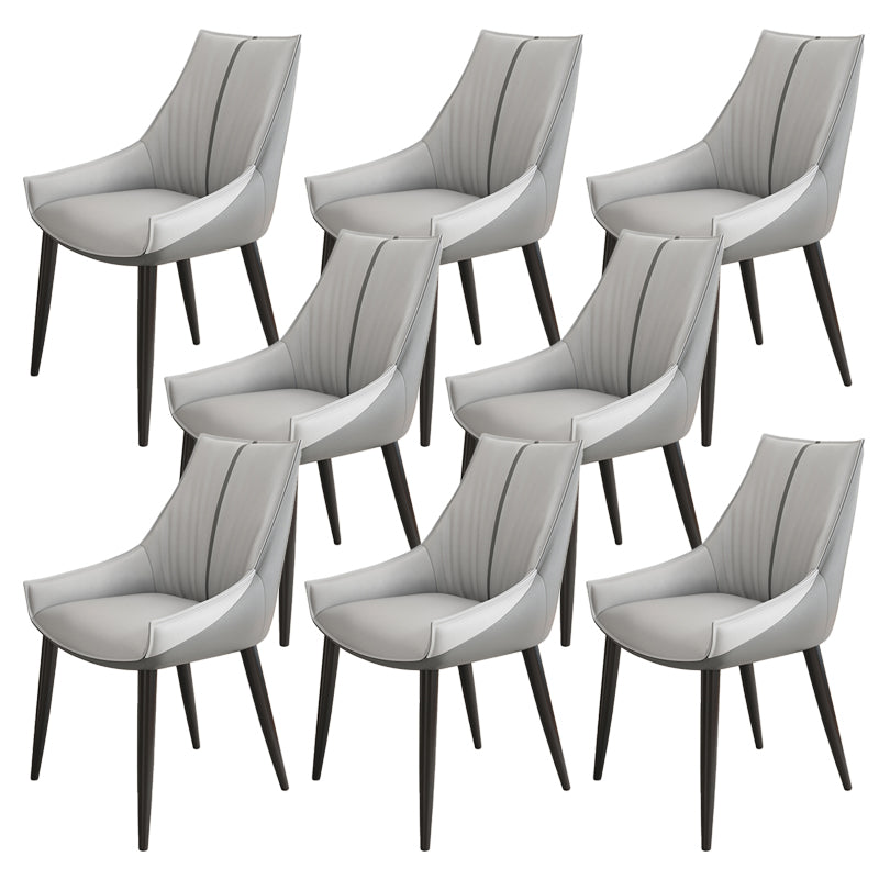 Glam Style Parsons Back Upholstered 4 Legs Home Use Dining Side Chair