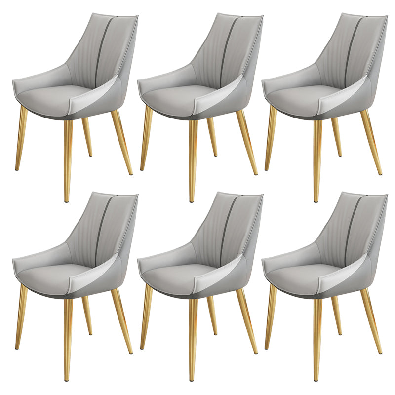 Glam Style Parsons Back Upholstered 4 Legs Home Use Dining Side Chair
