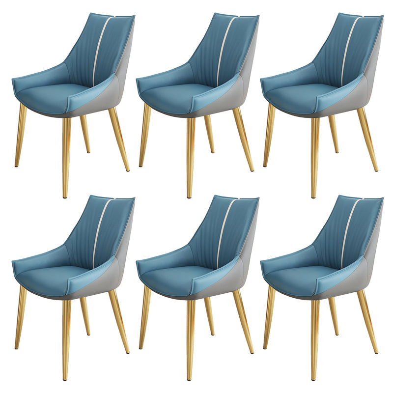 Glam Style Parsons Back Upholstered 4 Legs Home Use Dining Side Chair