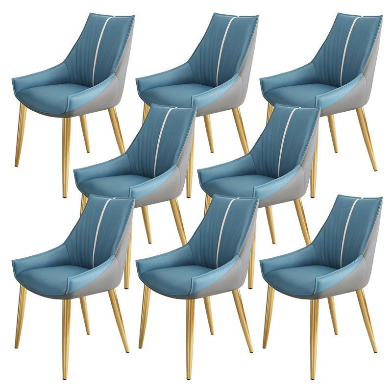 Glam Style Parsons Back Upholstered 4 Legs Home Use Dining Side Chair