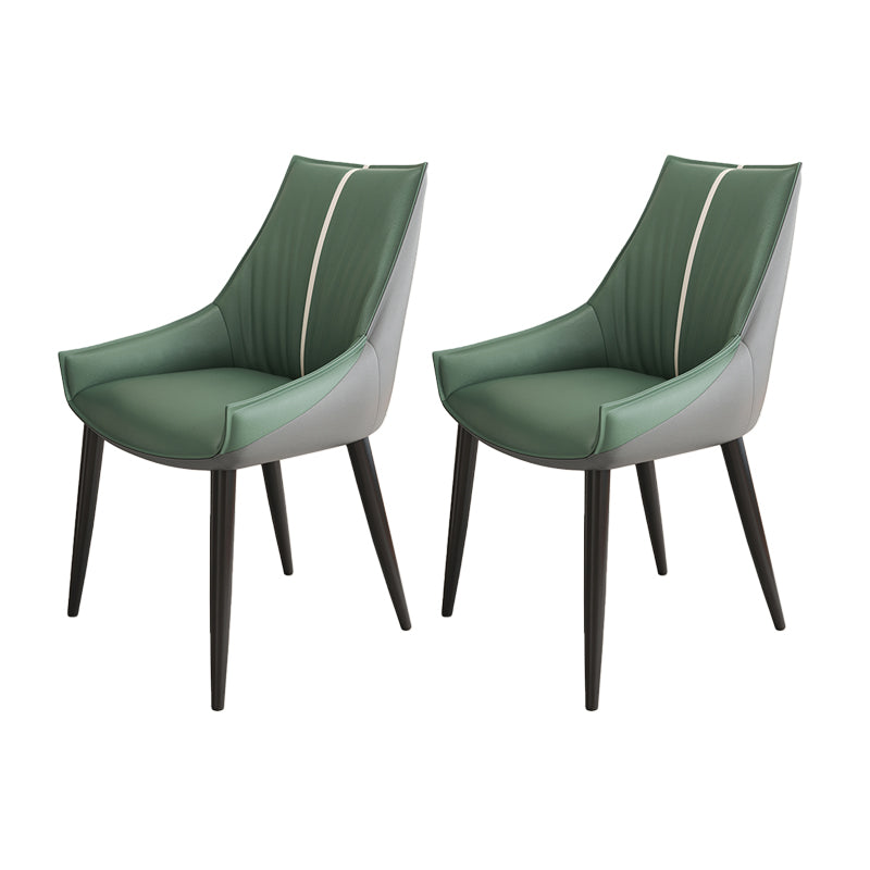 Glam Style Parsons Back Upholstered 4 Legs Home Use Dining Side Chair
