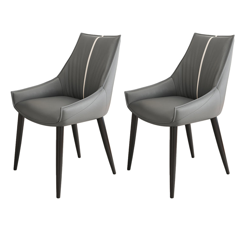 Glam Style Parsons Back Upholstered 4 Legs Home Use Dining Side Chair