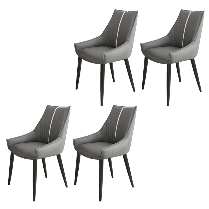 Glam Style Parsons Back Upholstered 4 Legs Home Use Dining Side Chair