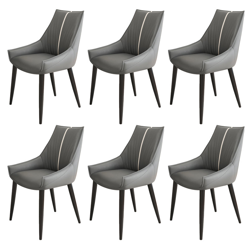 Glam Style Parsons Back Upholstered 4 Legs Home Use Dining Side Chair