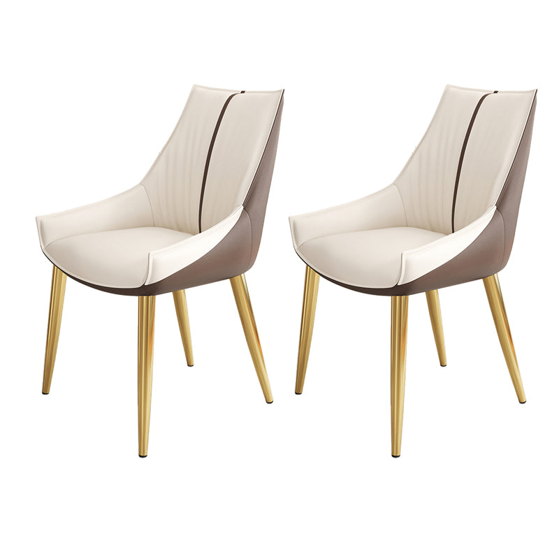 Glam Style Parsons Back Upholstered 4 Legs Home Use Dining Side Chair