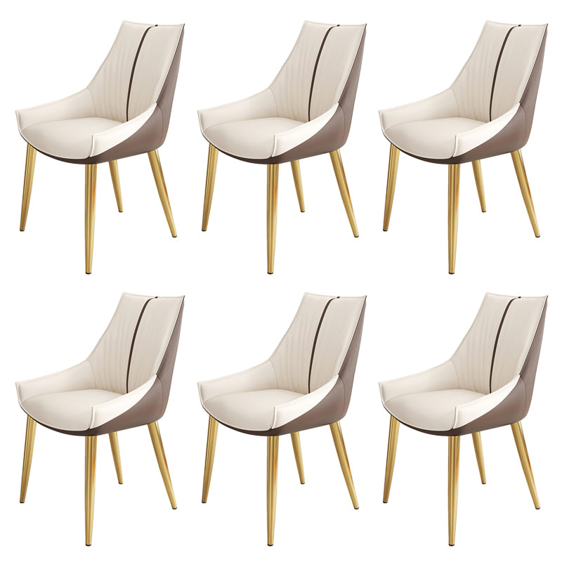 Glam Style Parsons Back Upholstered 4 Legs Home Use Dining Side Chair