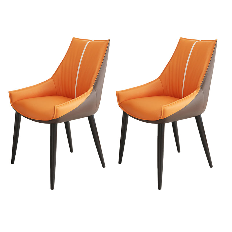 Glam Style Parsons Back Upholstered 4 Legs Home Use Dining Side Chair