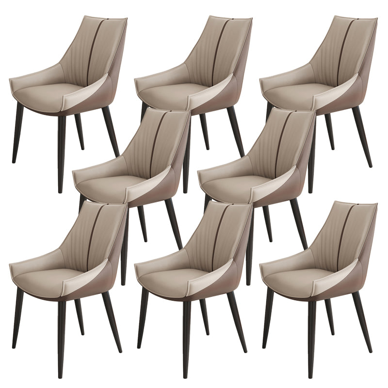 Glam Style Parsons Back Upholstered 4 Legs Home Use Dining Side Chair