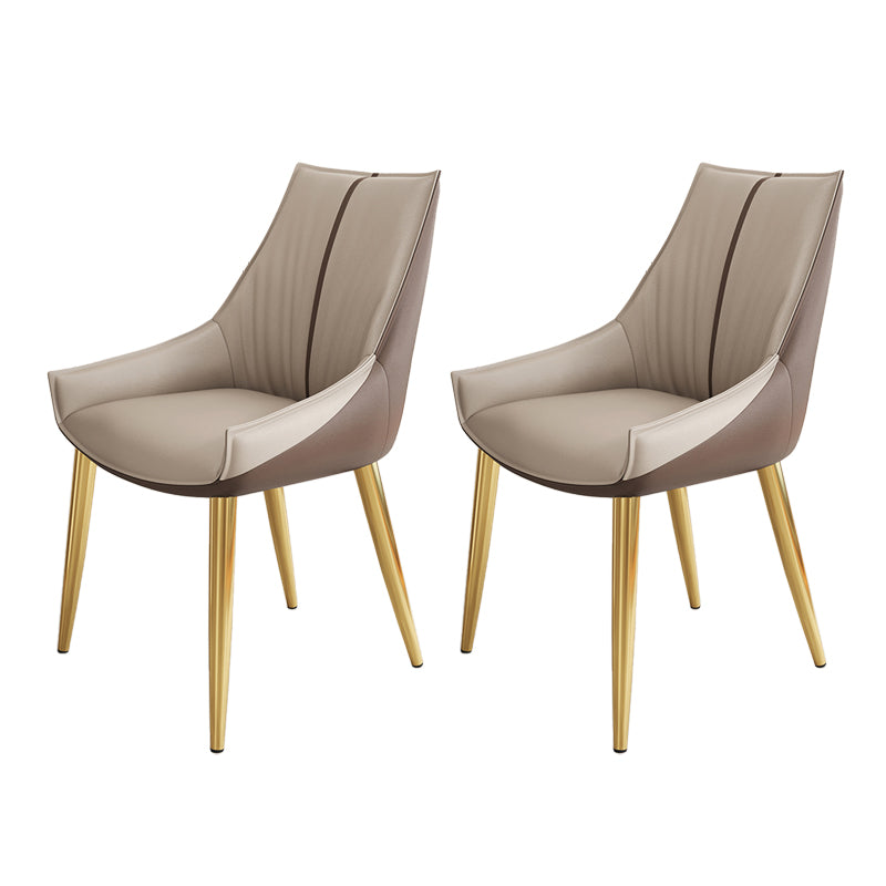 Glam Style Parsons Back Upholstered 4 Legs Home Use Dining Side Chair