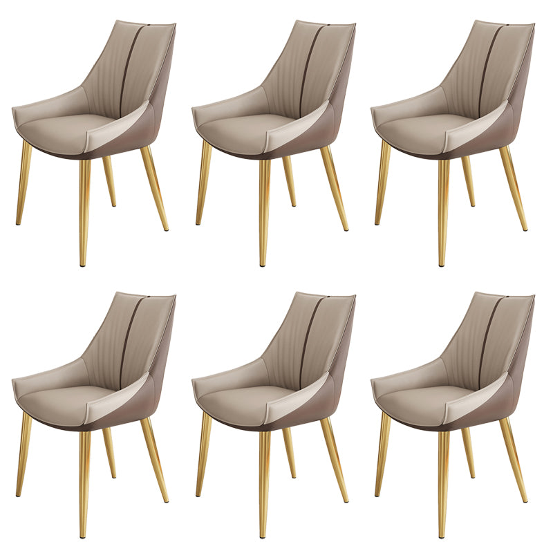 Glam Style Parsons Back Upholstered 4 Legs Home Use Dining Side Chair