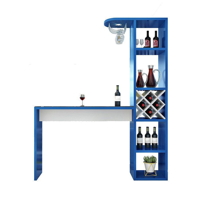 Contemporary Glass Top Rectangle Bar Table for Kitchen Dining Room