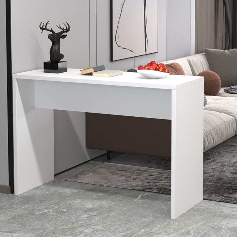 Contemporary Rectangle Double Pedestal Bar Table for Kitchen Dining Room