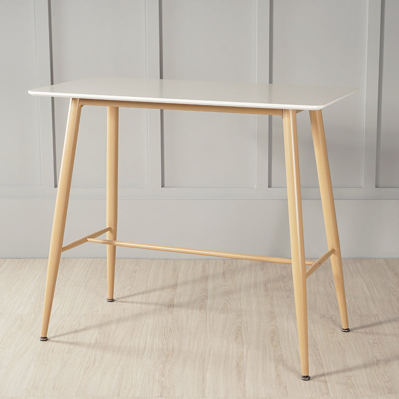 Modern Living Room Rectangle Wooden Trestle Bar Dining Table