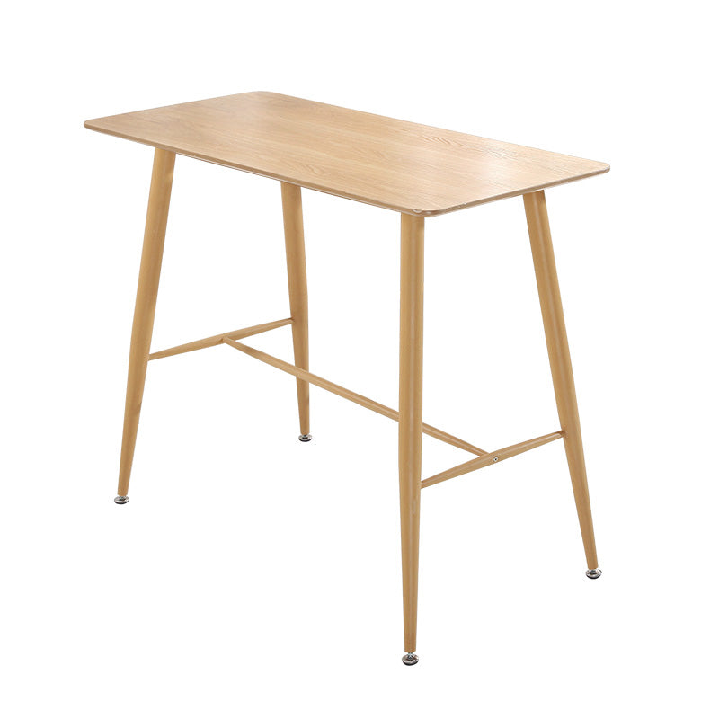 Modern Living Room Rectangle Wooden Trestle Bar Dining Table