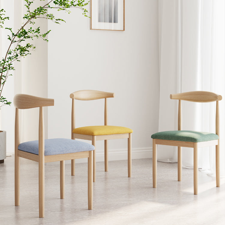 Contemporary Home Dining Chair Open Back Upholstered Dining Chair