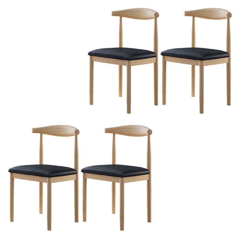 Contemporary Home Dining Chair Open Back Upholstered Dining Chair