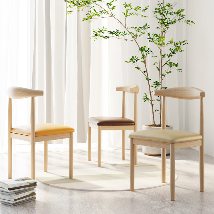 Contemporary Home Dining Chair Open Back Upholstered Dining Chair