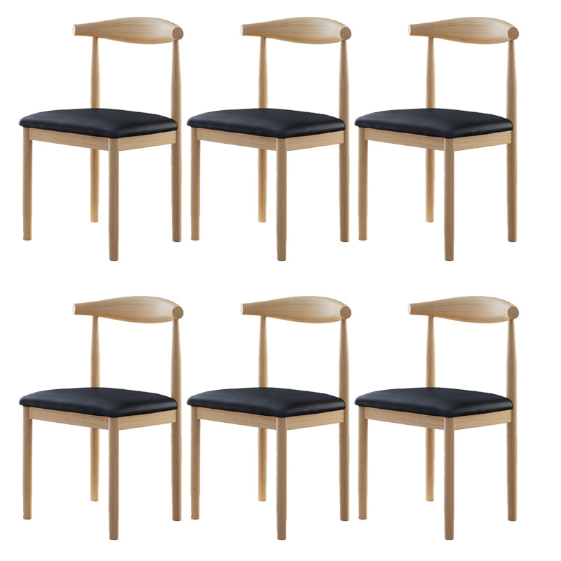 Contemporary Home Dining Chair Open Back Upholstered Dining Chair