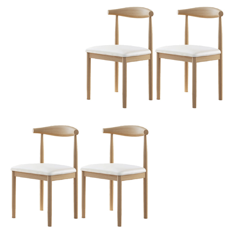 Contemporary Home Dining Chair Open Back Upholstered Dining Chair