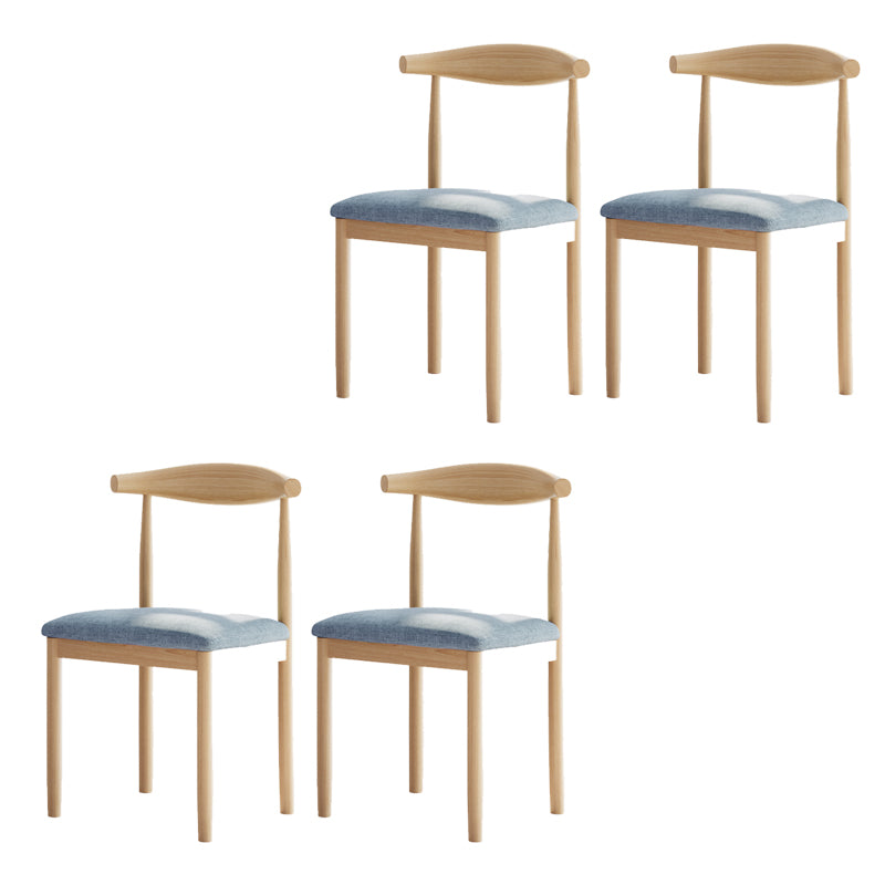 Contemporary Home Dining Chair Open Back Upholstered Dining Chair