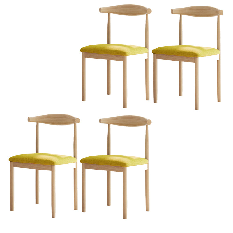 Contemporary Home Dining Chair Open Back Upholstered Dining Chair